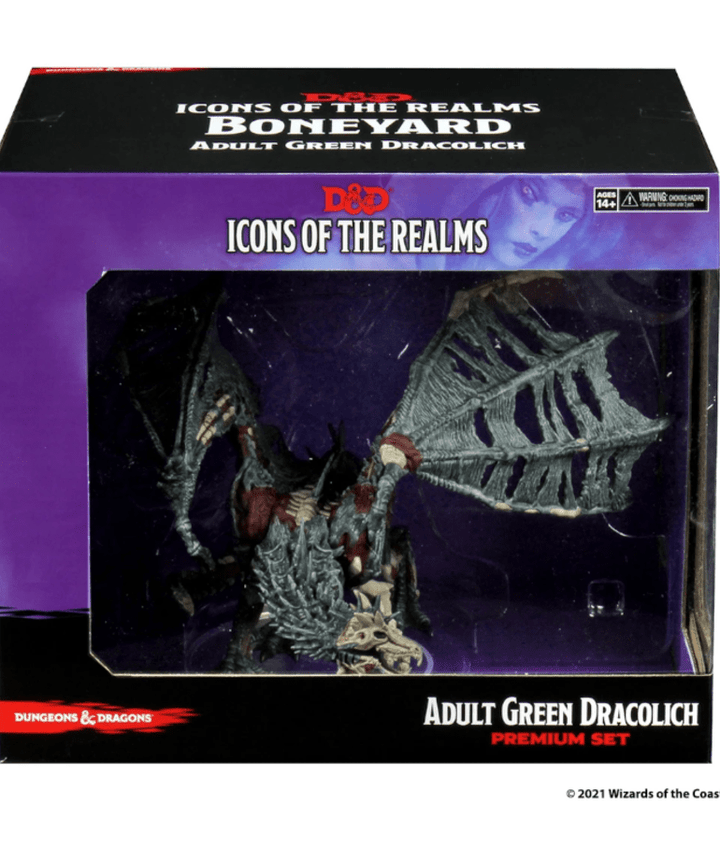 D&D: Boneyard - Green Dracolich Miniatures Alliance Games Distribution