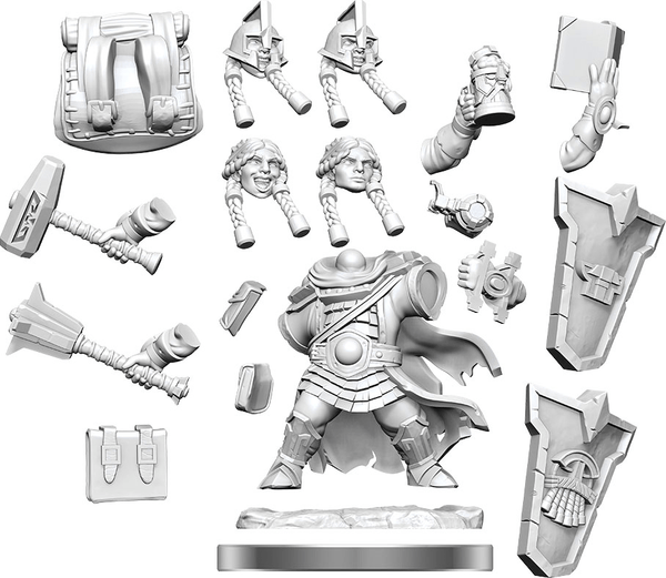 D&D Frameworks: W01 Dwarf Cleric Female Miniatures Alliance Games Distribution