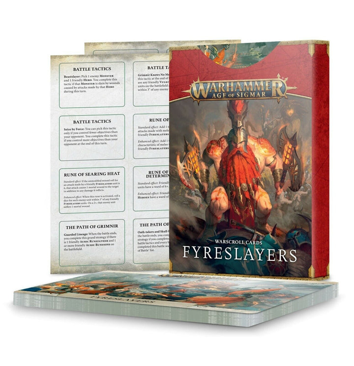 Warscroll Cards Fyreslayers 3rd Edition Accessories Games Workshop