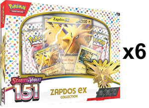 Pokemon 151 Zapdos Ex [6x] Box Case