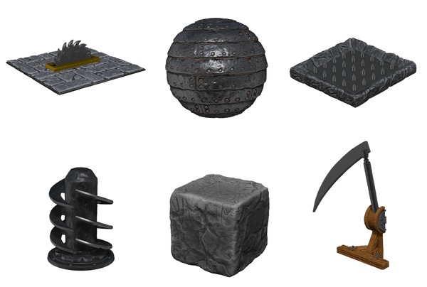 Warlock Tiles: Dungeon Dressings Traps - Hidden Hazards Miniatures Alliance Games Distribution