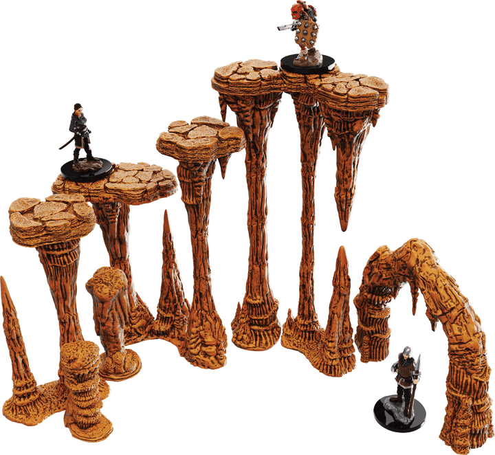 WarLock Tiles: Accessory - Stalactites & Stalagmites Miniatures Alliance Games Distribution