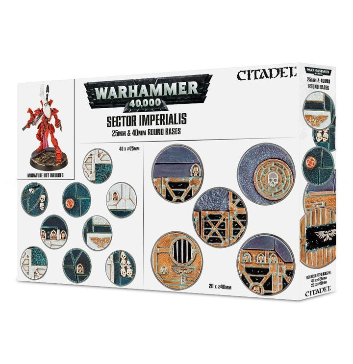 Sector Imperialis 25 & 40mm Round Bases Accessories Games Workshop