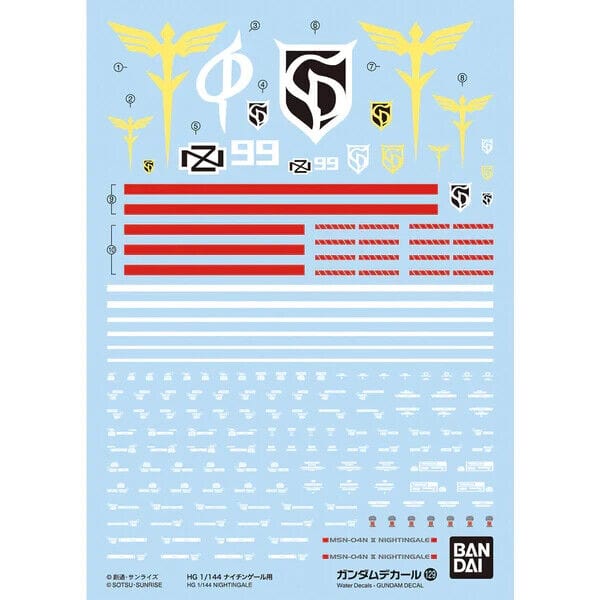 Gundam Decal #129 - HG Nightingale Accessories Bandai Namco