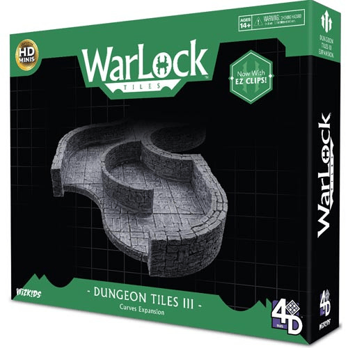 WarLock Tiles: Dungeon Tile III - Curves Miniatures Alliance Games Distribution