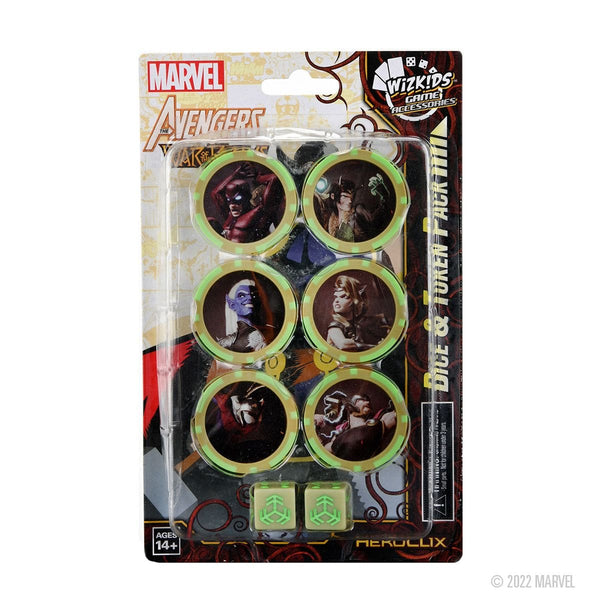 HeroClix: Avengers War of the Realms Dice & Token Pack Accessories Alliance Games Distribution